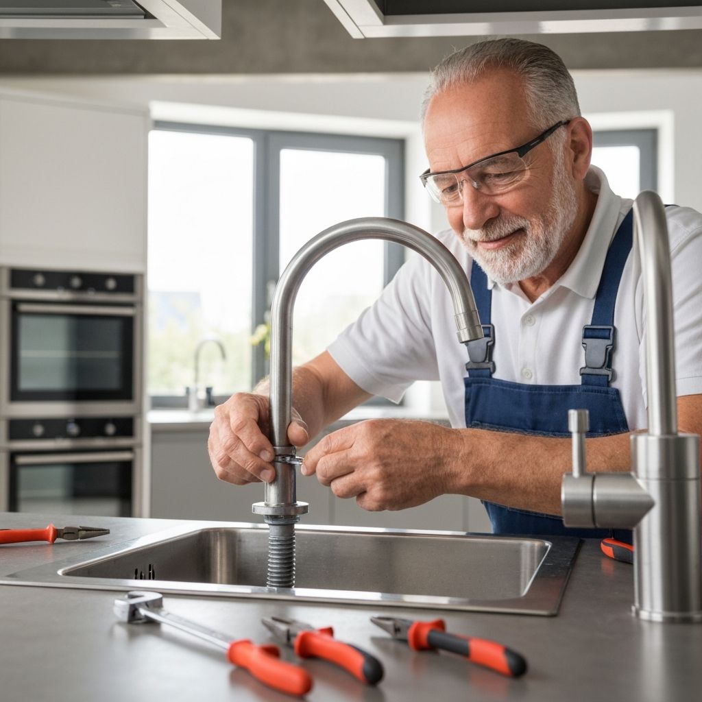 Técnico realizando desentupimento residencial em Palmas TO